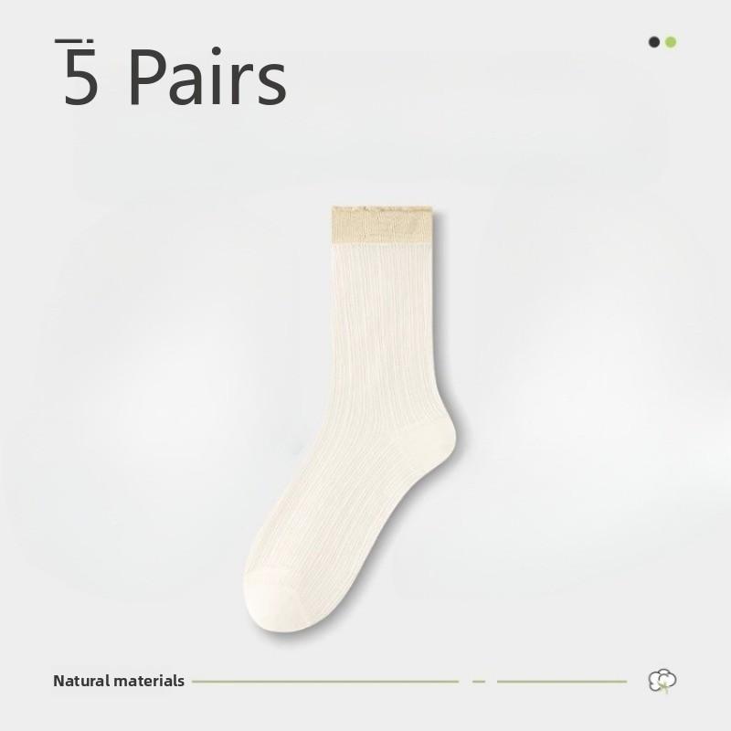 5 пар женских ультратонких прозрачных сетчатых дышащих носков для льда на весну и лето