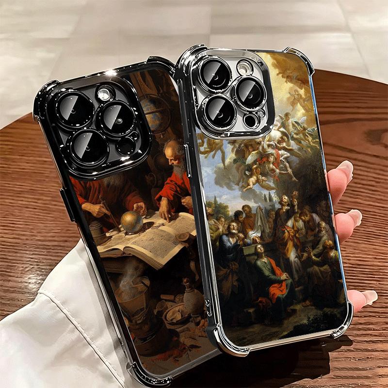 Эстетика Ренессанса Искусство Живопись Мягкий Чехол Для Телефона Для iPhone 15 16 17 Air 14 Pro Max 16E Plus 13 12 Mini Покрытие Защита От Падений Забавный