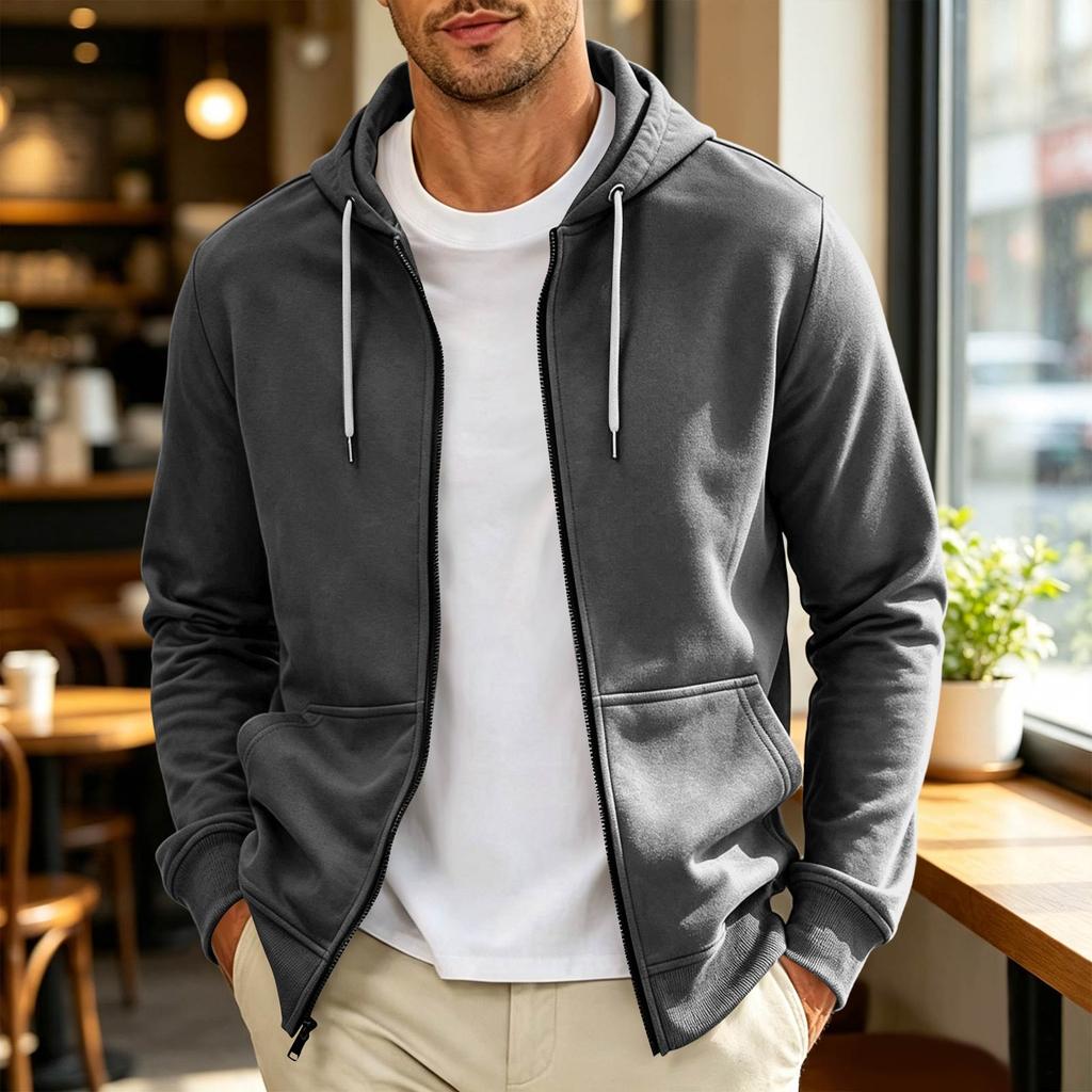 Pullover Sweatshirt Mens Casual Hoodie Outerwear For Daily Wear