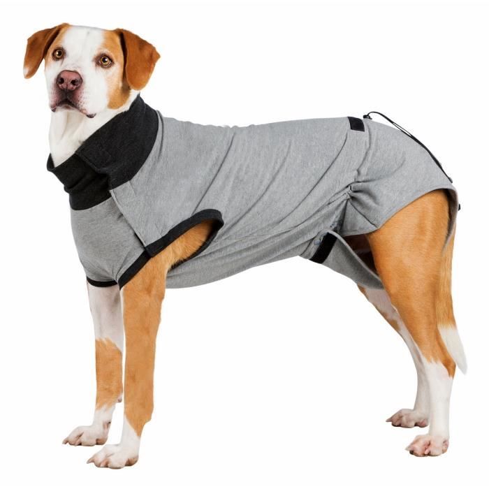 Body de protection - TRIXIE - 55 cm - Gris - Pour chien - Récupération post-opératoire