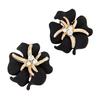 Modish Flower Starfish Charm Rhinestone Ear Studs Earrings Gift