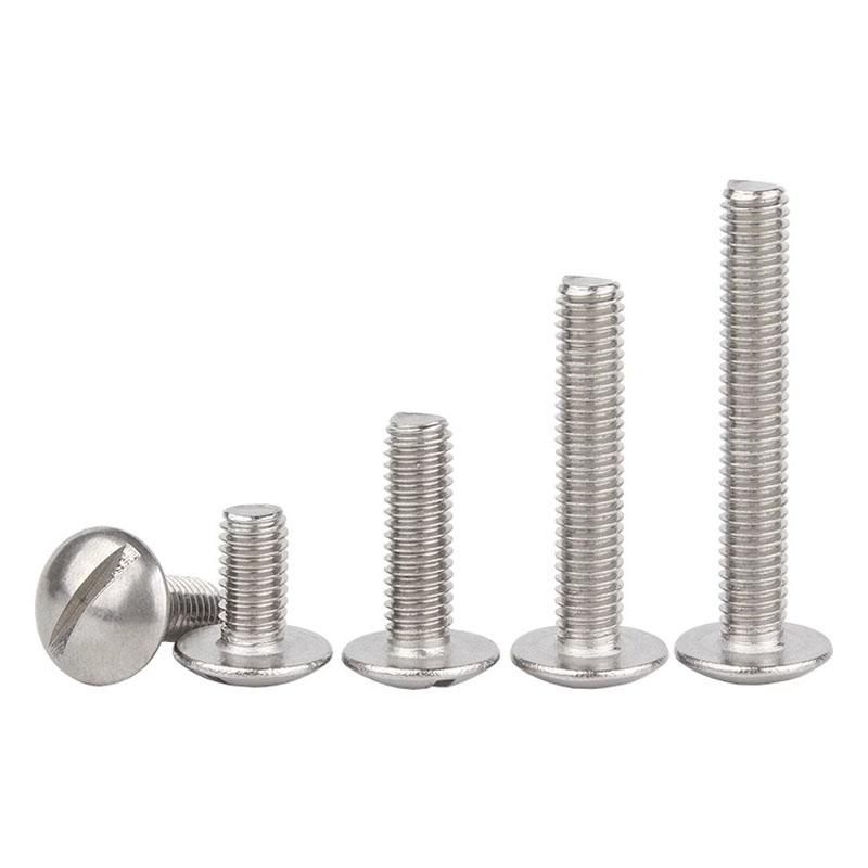 4-10pcs 304 Stainless Steel Large Extra Size Oversize Super Big Slotted Truss Round Head Bolt Screw M2 M2.5 M3 M4 M5 M6