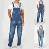 Men's Overalls Overalls Tall Wash Jeans Adjustable Straps Denim Jumpsuit Loose Work Jumpsuit Work Pants