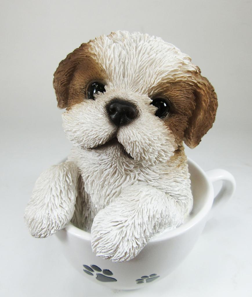 Toyosekiso Animal Objet Dog Ornament, Shih Tzu 14084