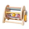 Wooden Montessori Threeinone Desktop Rattling Drum For Toddlers Educational Toy