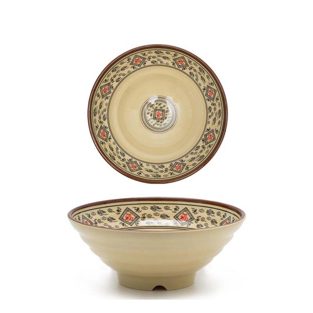 Имитация керамической миски для лапши Миска для супа в японском стиле Практичная меламиновая миска для рамена Рестораны