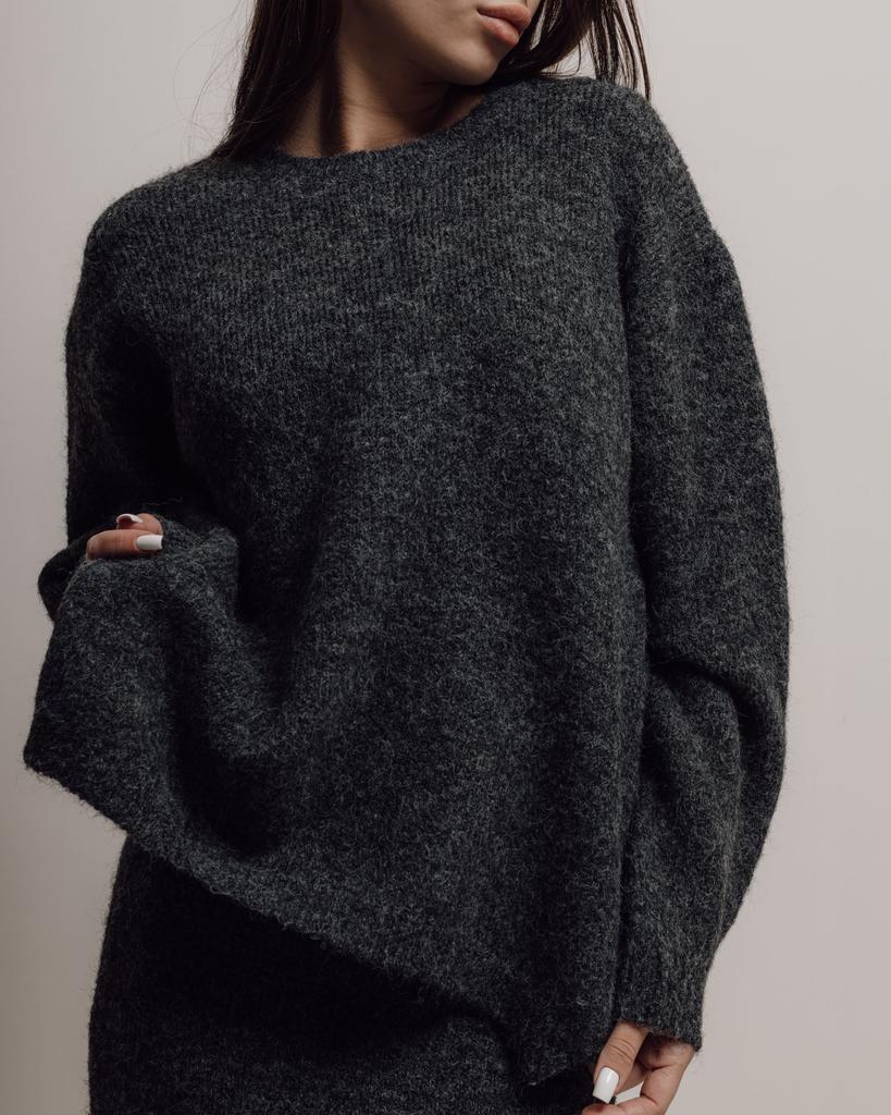 Костюм женский 4333 серый юбка кофта