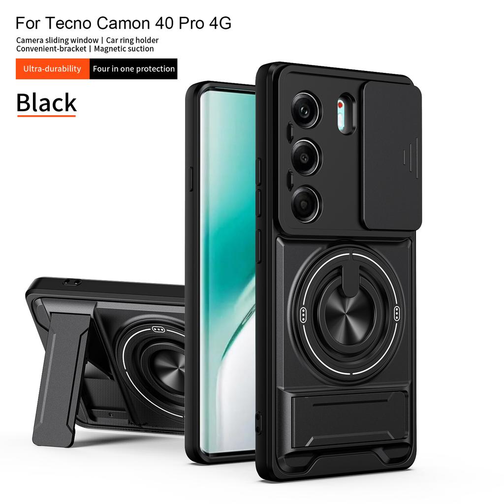 Для Tecno Camon 40 Чехол Tecno Camon 40 Pro 4G 5G Обложка Магнитный держатель-книжка Magsafe Защитный чехол-броня для камеры