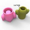 Cactus Shape Pen Holder Silicone Molds Table Ornament Mould Plasters Making Tool Succulent Planter Mold Easy To Clean