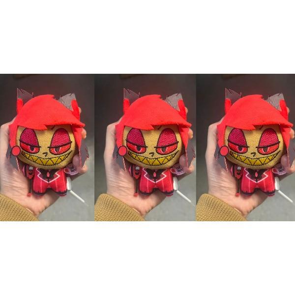 Горячая 11см Отель Хазбин Аластор Аниме Игра Периферия Мягкая Плюшевая Набивная Кукла Украшение Игрушка Подарок для Фанатов Реплика Не Оригинал