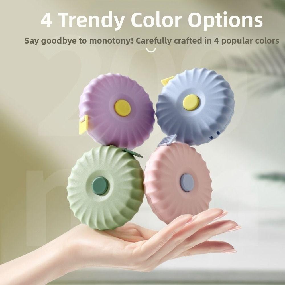 Multifunctional 2M Tape Measure One Click Rebound Body Measurements Clothing Tailor