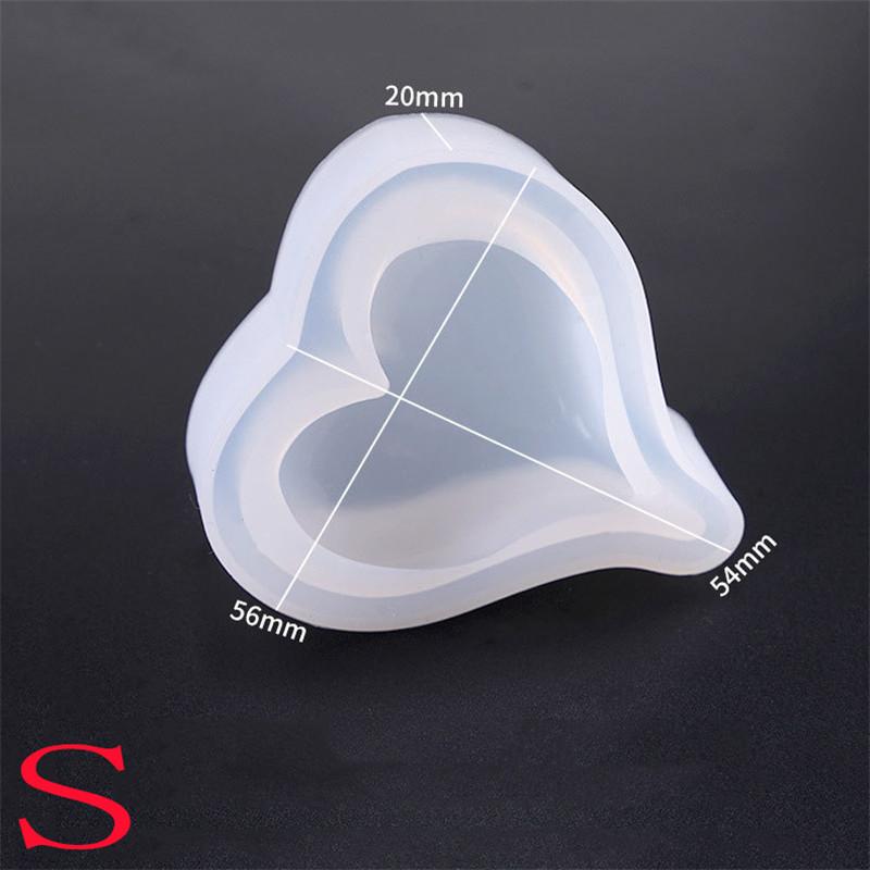 Resin Jewellry Silicone Mould Epoxy Heart Mold Craft DIY Making Pendant Casting