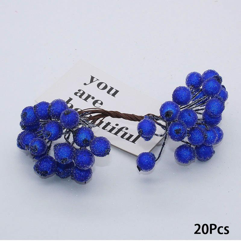 20 шт. Рождественский декоративный венок для скрапбукинга, искусственные ягоды, искусственные ягоды, яркий подарок для творчества