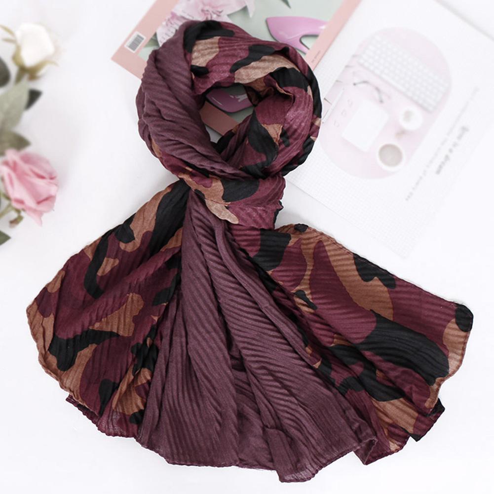 Women Fashion Camouflage All-matching Cotton Scarf