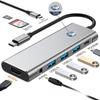 Док-станция Type-C (HUB), USB-конвертер с отключением экрана в один клик, 4K Высококачественное проецирование экрана, Мультиинтерфейсный для ноутбука