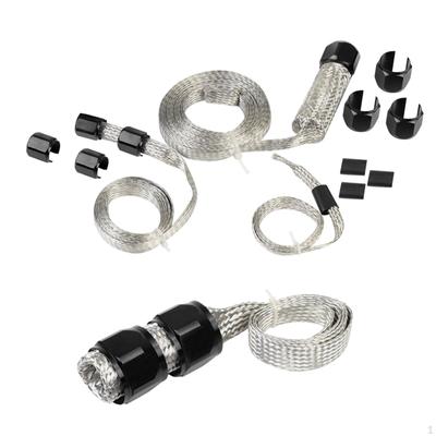 Комплект оплетки для шланга 8092 Простая установка Украшение Износостойкая нержавеющая сталь Алюминий