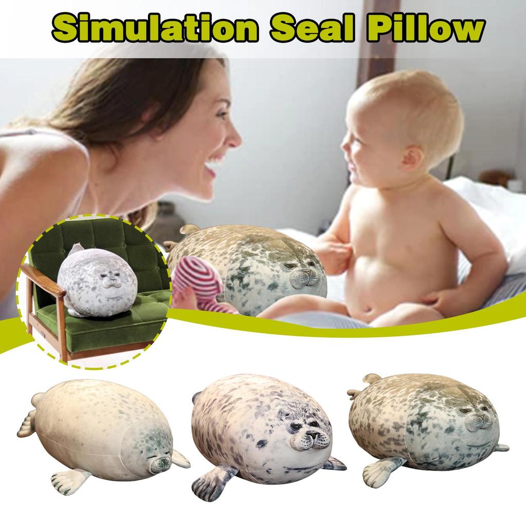 20 см Angry Blob Seal Подушка Chubby 3D Новинка Морской лев Плюшевые подарки для детей Кукла для девочек Мягкая глотка J1R2
