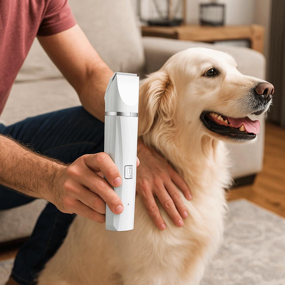 Low Noise Cordless Pet Shaver 4 Different Blades Electric Dog Clippers Dog Trimmer Puppy Haircut