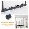 Wall Mount Mop Storage Rack Over The Door Broom Holder Hooks Stainless Steel Kitchen Bathroom Tool Organizer Accessorie