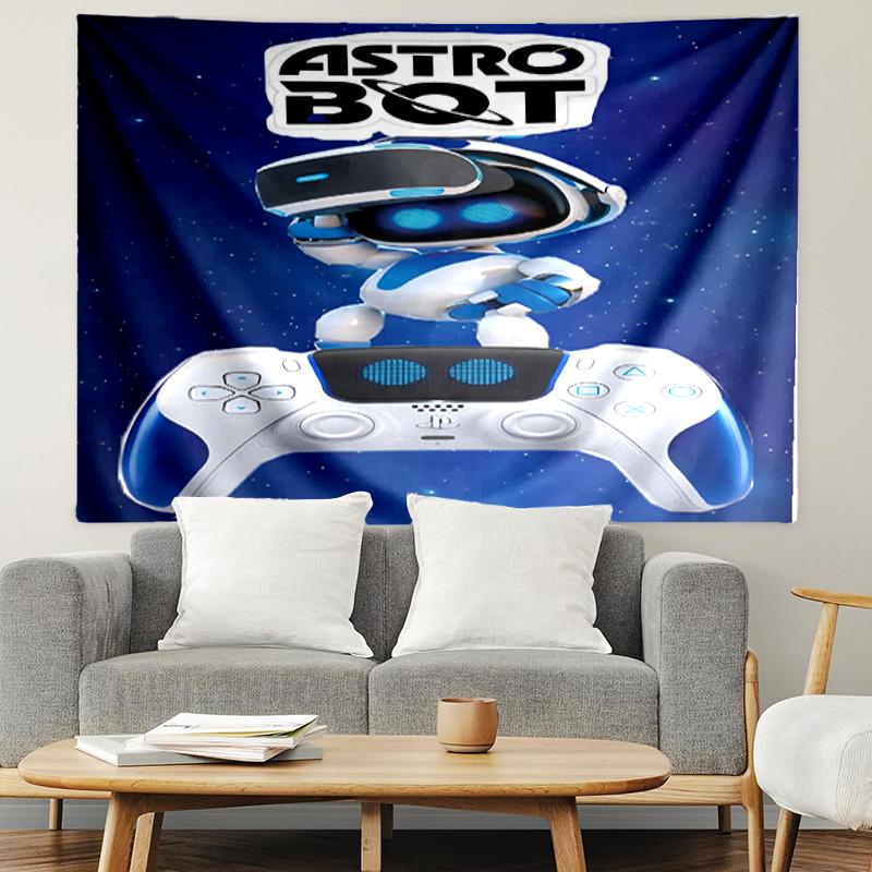 Cosmic Bot Crew Print Tapestry, Lightweight Wall Hanging, for Bedroom, Dorm, Living Room, Home Art Decor, Birthday Christmas Gift for Friends