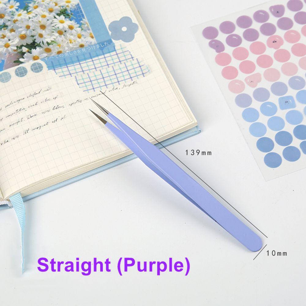 Креативные наклейки для ногтей, накладные ресницы, изогнутые пинцеты своими руками, кусачки из нержавеющей стали, прямые