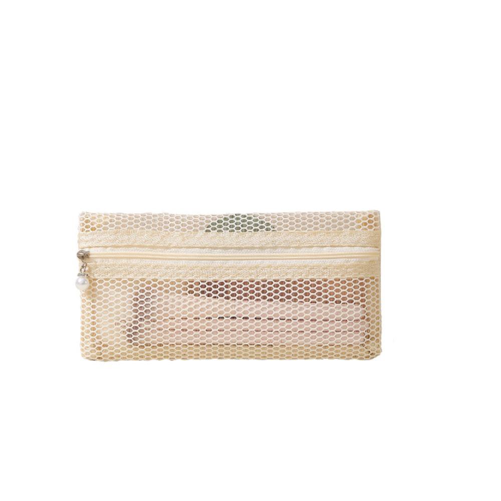 Portable Mesh Makeup Bag Gauze Toiletry Bag Portable Travel Storage Bag  Business