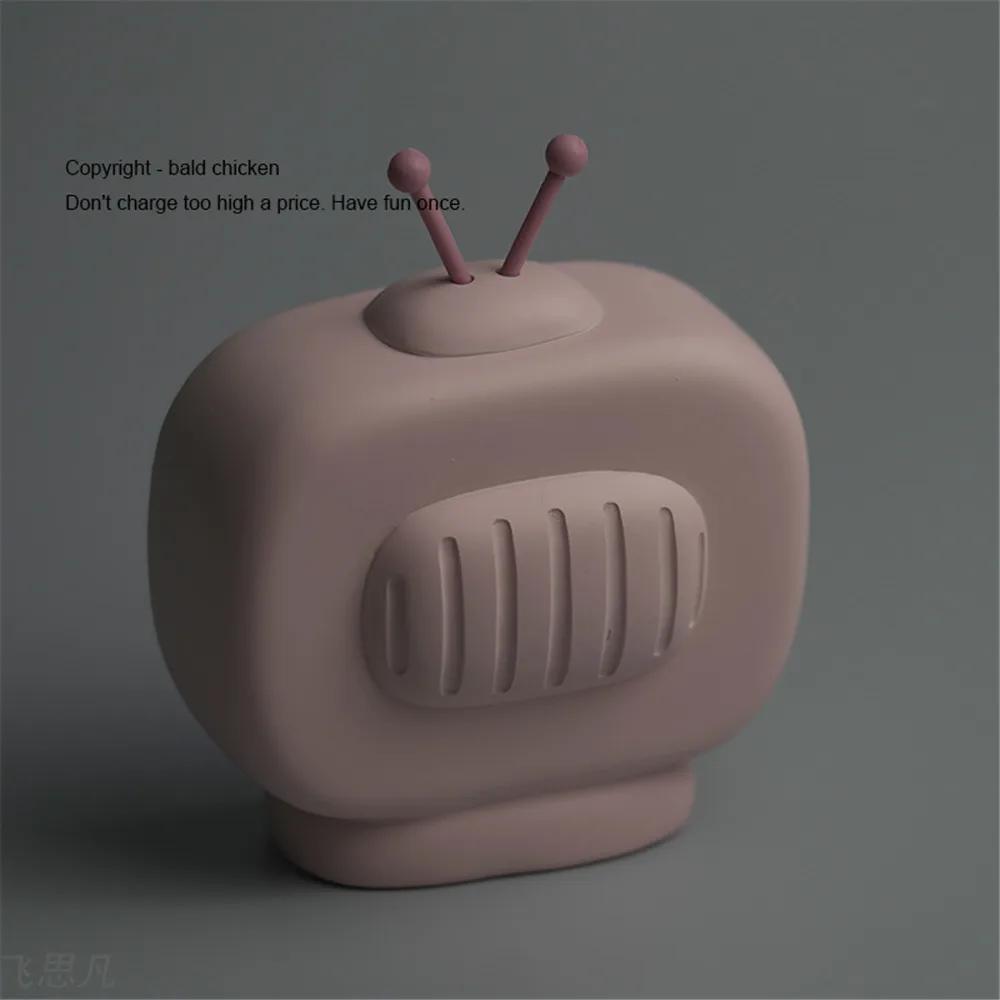 Кошачье сердце мини-телевизор фигурка украшение ночник для гостиной декор аксессуары девушка женщина подарок