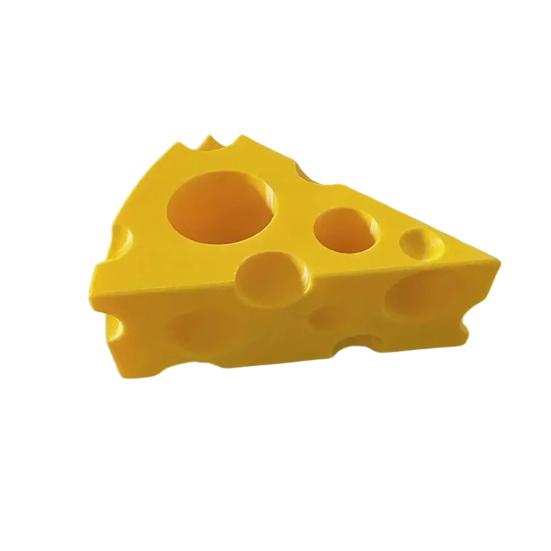 3D-печатная подставка для хранения зубной пасты Держатель для зубных щеток в форме сыра Влагостойкий Органайзер с отверстиями разного размера
