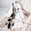 Женские платья осень винтаж элегантный отложной воротник Vestidos однобортное платье-рубашка