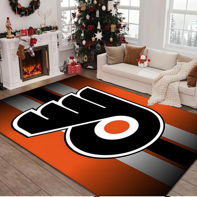 Philadelphia Flyers Rug Area rug for Livingroom, Bedroom, Palyroom, Chair Rug, Office Rug, Floor mat, Large Size Fan Christmas Birthday gift