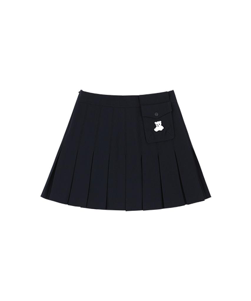 A Ben Steady Seller Even Bear Pleated Skirt Navy