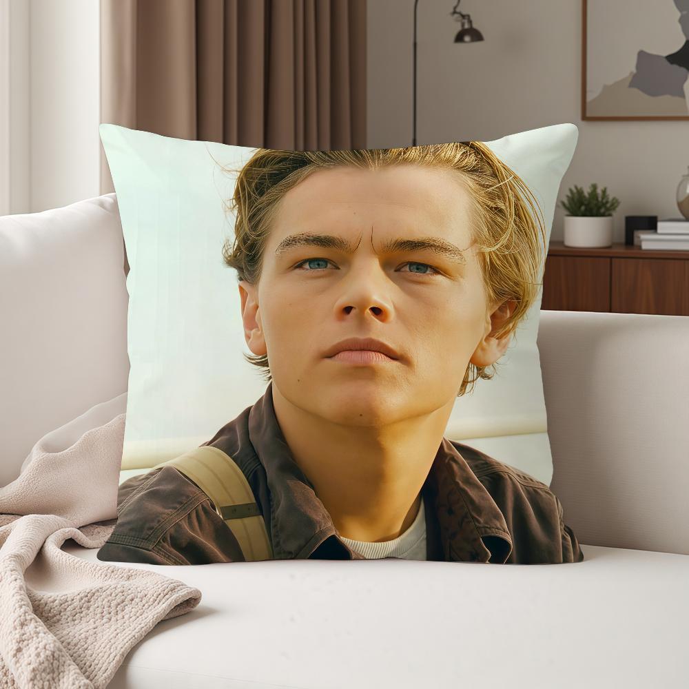 Actor Lleonardo DiCaprio Pillow Case Suitable For Bedrooms Living Rooms Cars Home Decoration