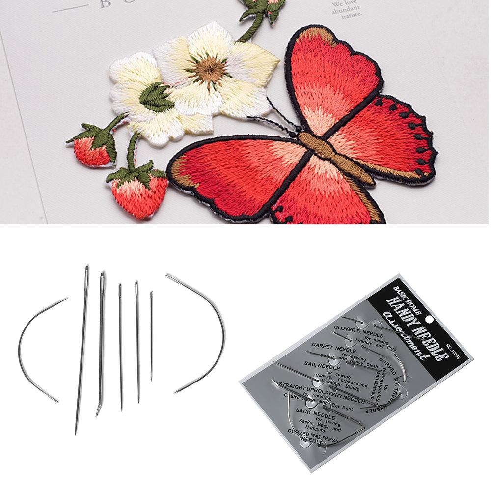 7 Pcs/set Crafts Carpet Leather Sewing Needles Curved Hand Repair Upholstery