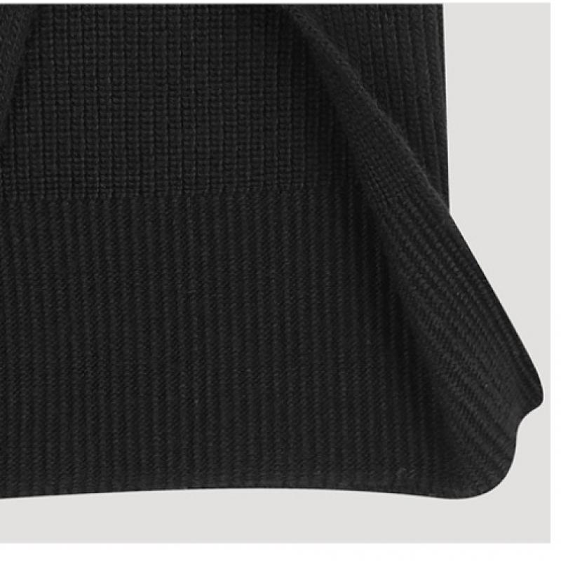  She S Miss шерстяное трикотажное платье с высоким воротом SSkopo42510 BK