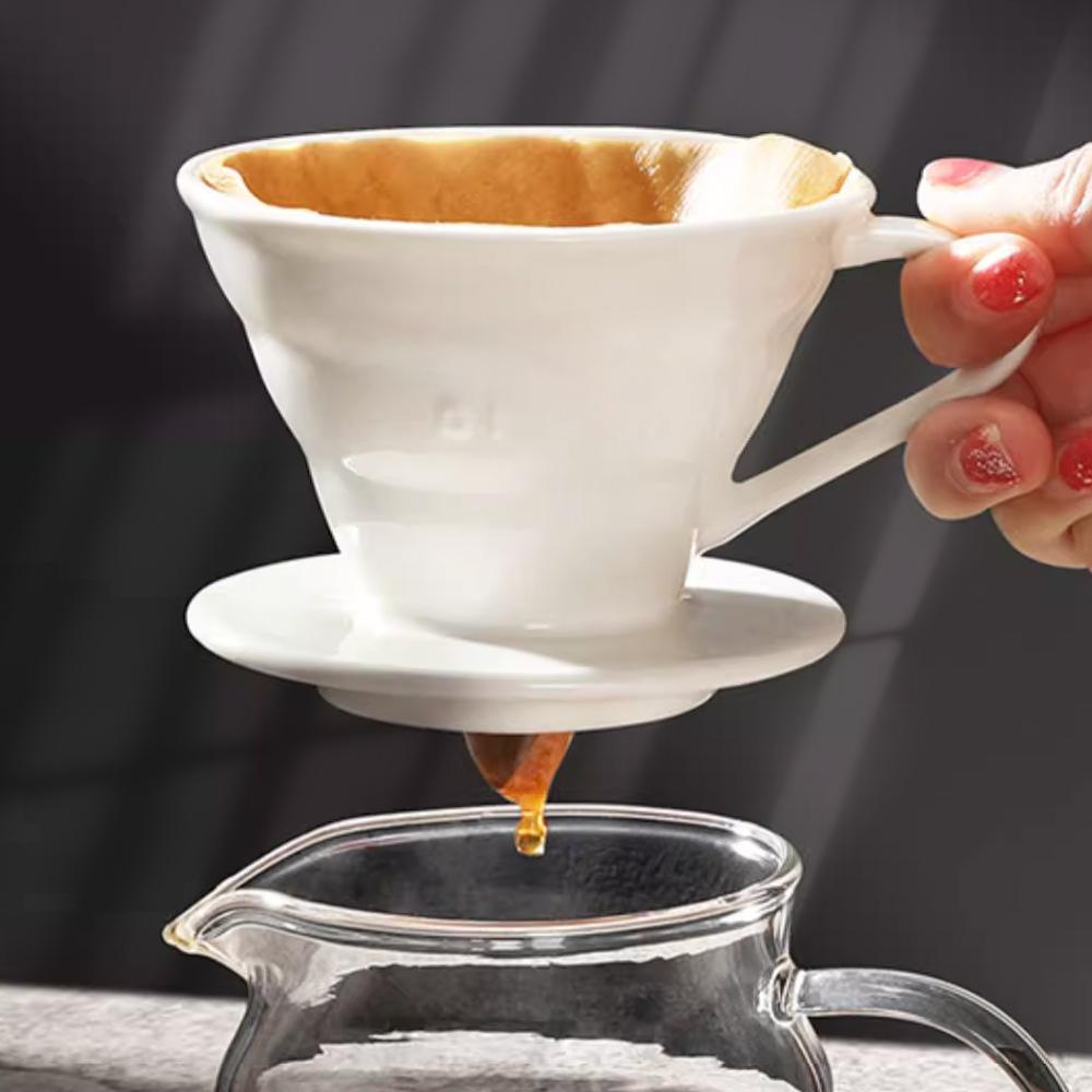 Coffee Filter Cup Holder Reusable Portafilter Espresso Coffee Dripper Funnel Ceramic Accesorios Cafe Coffeeware