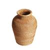 Hand Woven Flower Arrangement Handicrafts Desktop Ornaments Anti-collision DIY Home Art Decorations