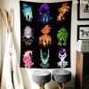 Dragon Ball Wall Tapestry Aesthetic Wall Hanging Printed Fabric Blanket Decorative Tapestries For Bedroom Living Room Home Decor