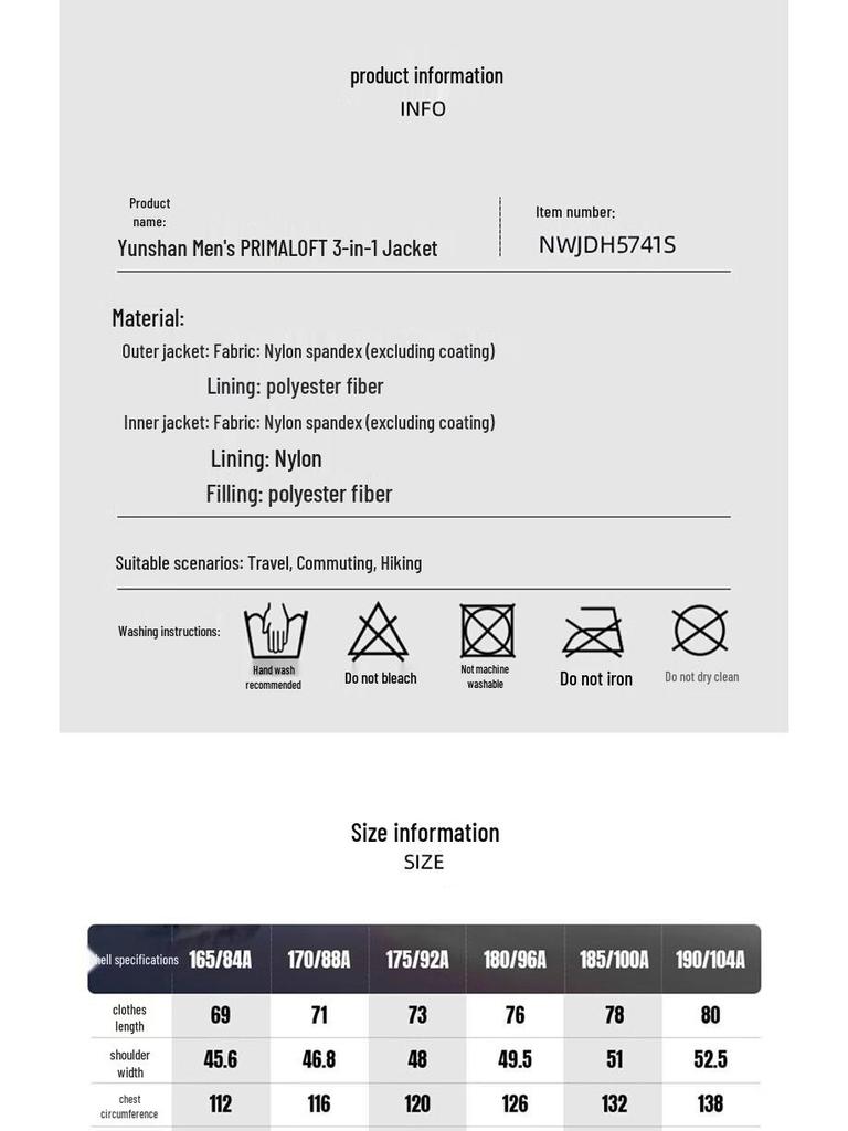 Northland Men's Cloud Mountain Primaloft® 3-in-1 Winter Shell Jacket