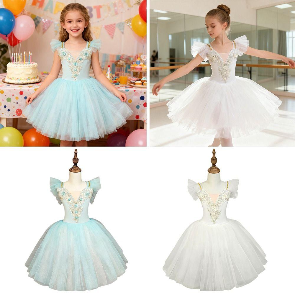 Sequin Ballet Tutu Modern Princess Dress Fashion Performance Clothes Children