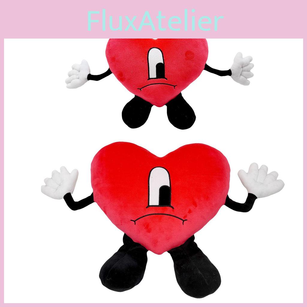 Плюшевая игрушка Bad Bunny Un Verano Sin Ti Мягкая и прочная подушка в форме сердца для детей и взрослых