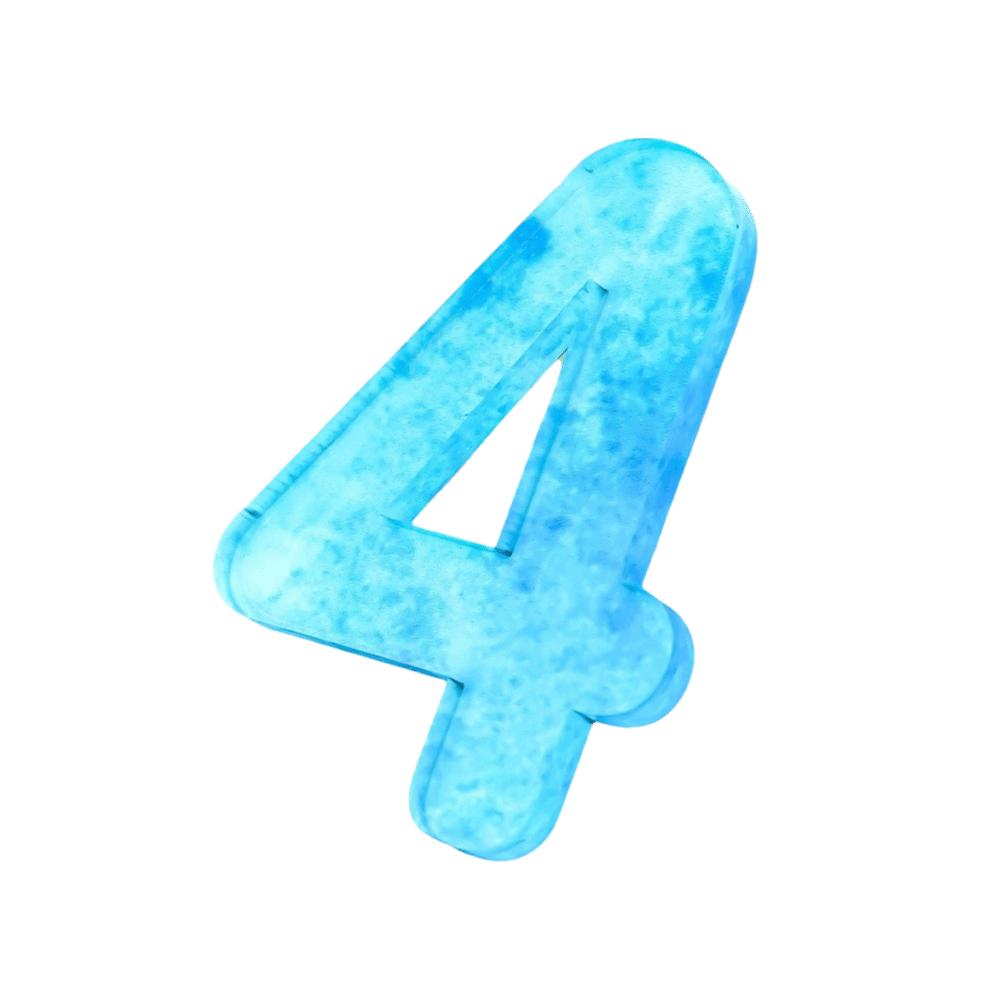 3D Raised Door Number Plaque Waterproof Address Number Sign Separate Digit Number Marker Hotel
