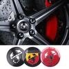 GGBFQ1 4PCS 56MM Car Wheel Center Hub Cap Rim Sticker Scorpion Decal Accessories For Fiat 500 Abarth Uno 600 Cross Fiorino Grande Panda