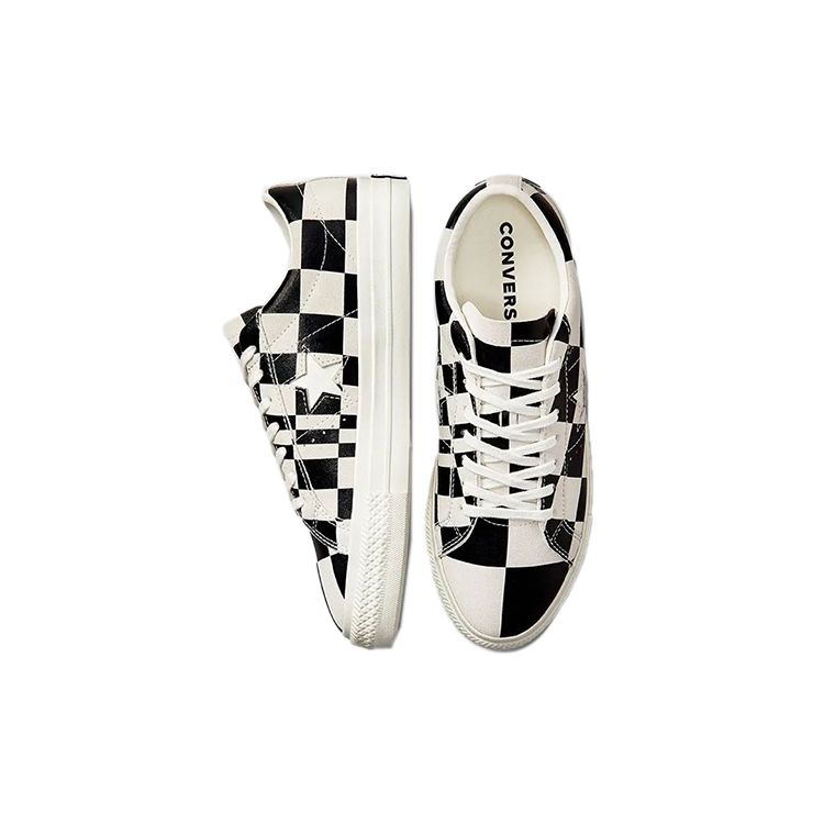 Converse One Star Низкие Унисекс Белый Черный 172352C