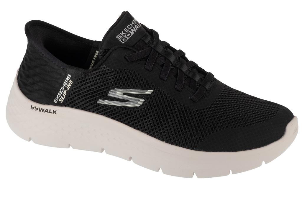 Skechers Slip-Ins: GO WALK Flex - Grand Entry, Womens Black Sneakers
