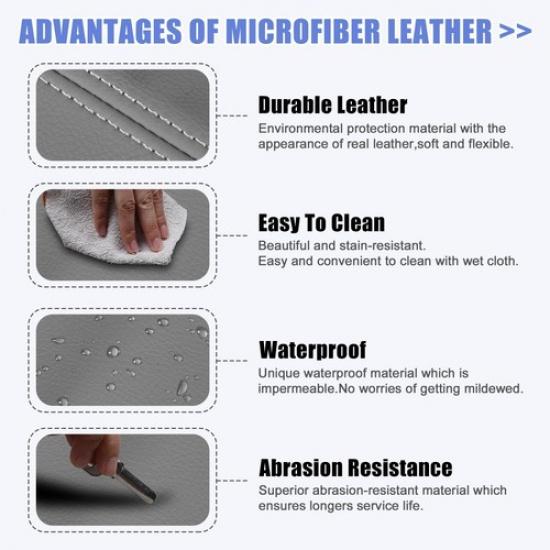 Крышка подлокотника центральной консоли автомобиля из микрофибры для Acura TSX 09-14 Серая