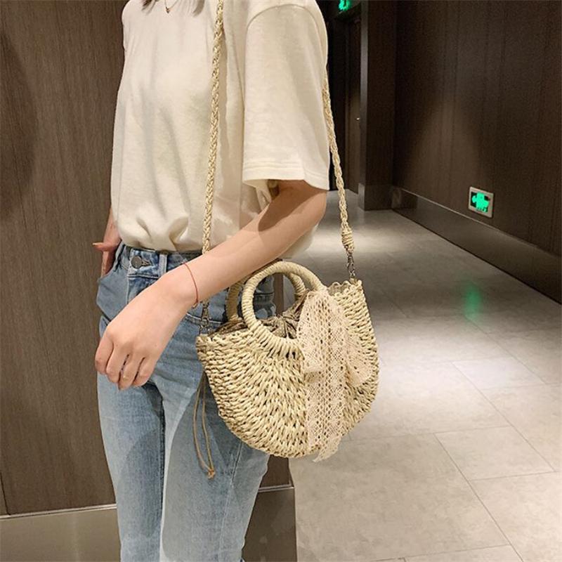 Женская плетёная сумка