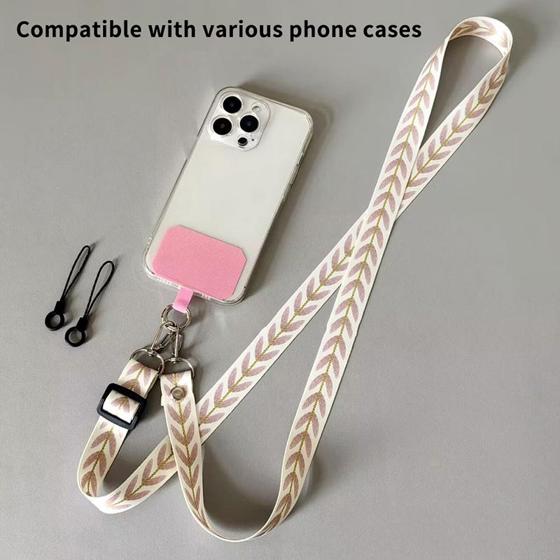 Adjustable Mobile Phone Lanyard Long Crossbody Neck Strap Phone Strap Anti-lost Hanging Rope Universal Gasket For All Phone Case