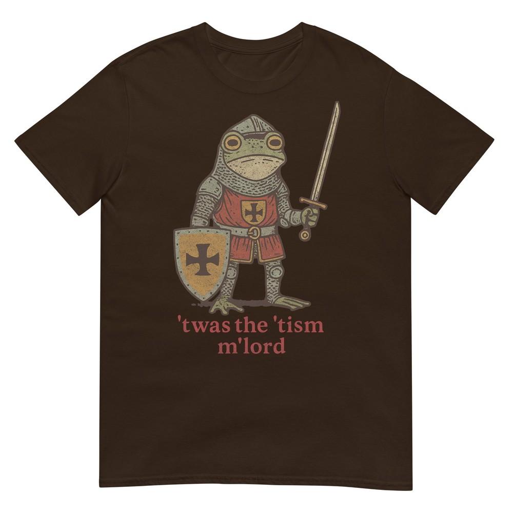 Смешная футболка 'Twas The Tism Mlord Средневековый Рыцарь Лягушка Tsim'