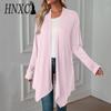 Women's Fashion Casual Solid Color Print Autumn Winter Long Sleeve Cardigans