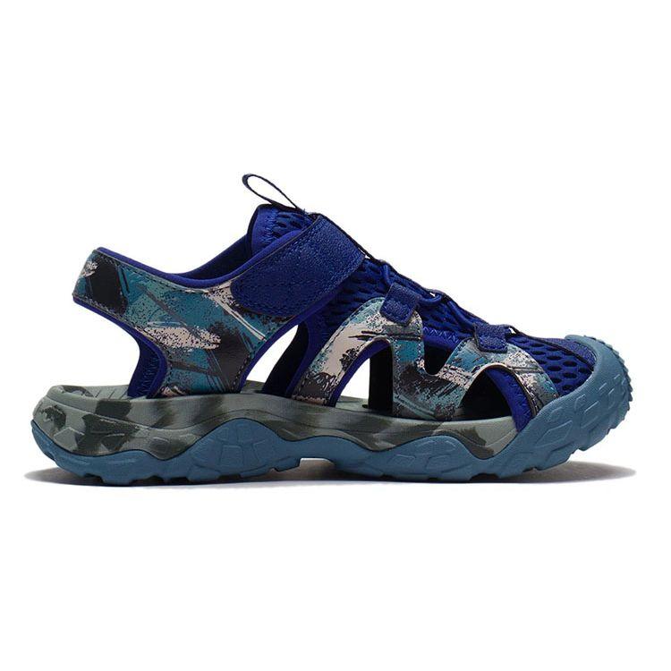 LiNing Youth Trekking Sports Sandals Kids Sandals Purple Blue YKUS012-5